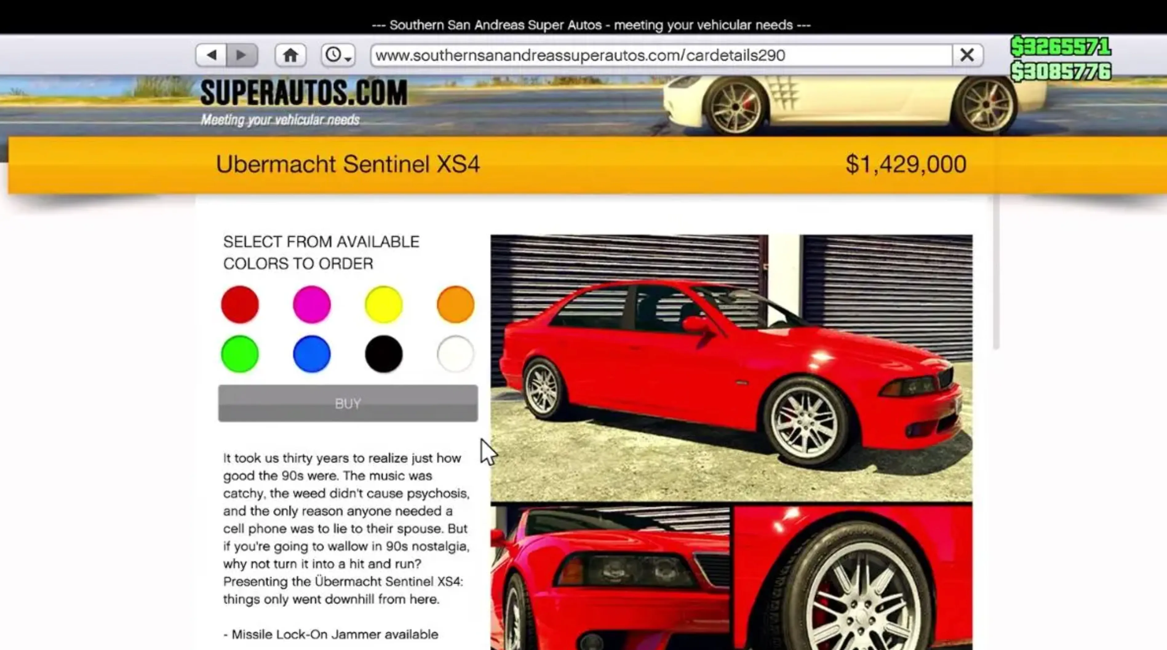 ubermacht Sentinel XS4 gta